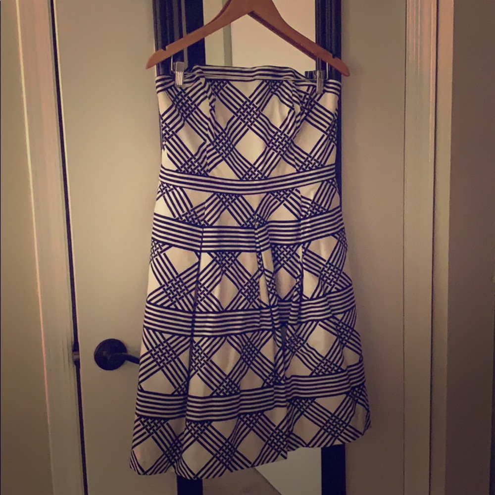 White House black market strapless dress